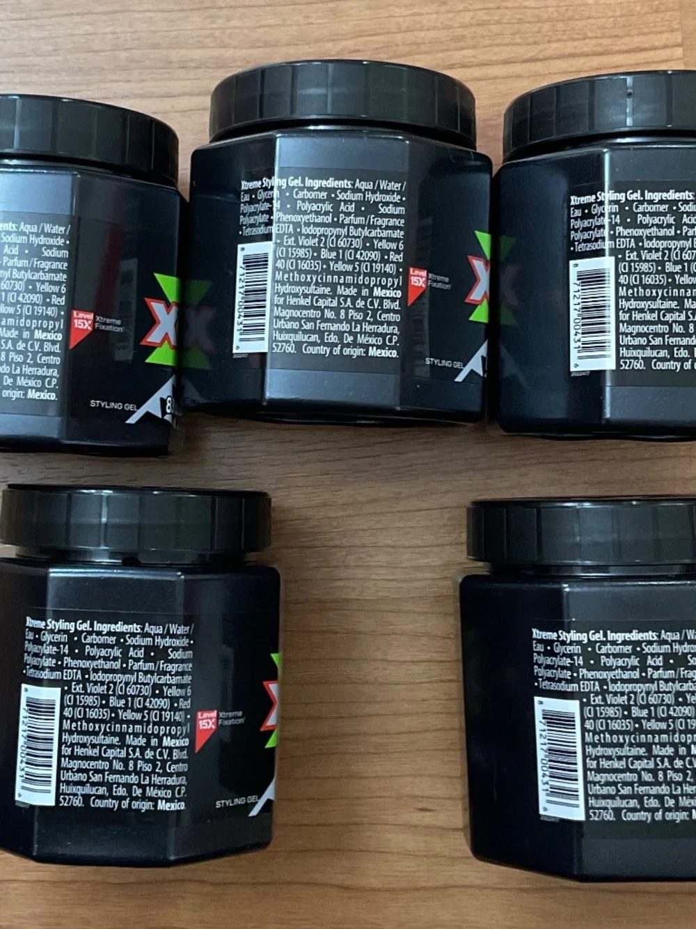 Xtreme Black Performance Hair Gel Real + 48H of Xtreme Control 8.81 Oz